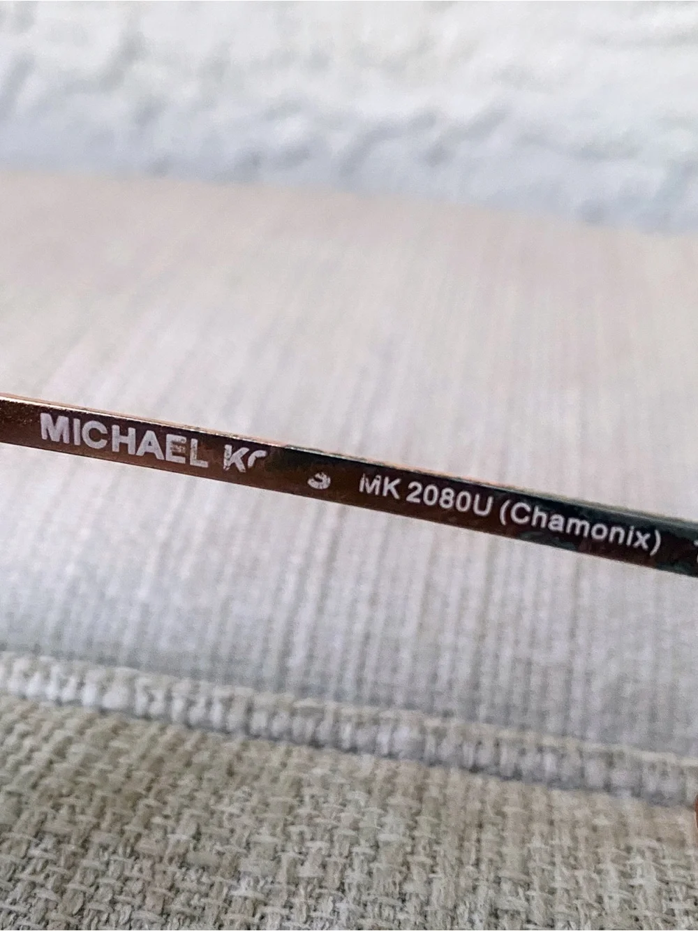 Michael Kors Burgundy Frame Sunglasses with Rose Gradient Lenses